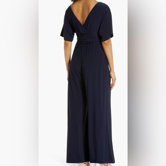 ELIZA J | Wide Leg Jumpsuit | Deep Ink/Navy (8) NWOT - Picture 4 of 6